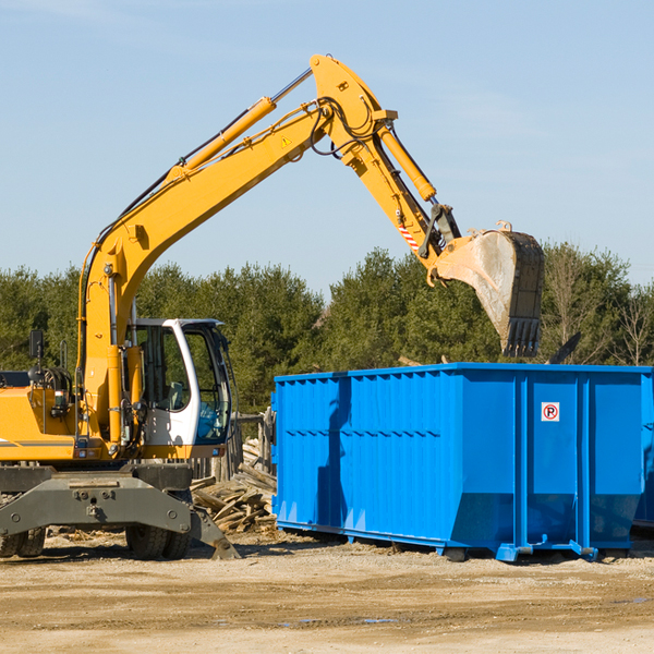 what happens if the residential dumpster is damaged or stolen during rental in Buffalo Junction